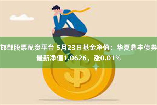 邯郸股票配资平台 5月23日基金净值：华夏鼎丰债券最新净值1.0626，涨0.01%